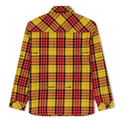 off white check shirt replica